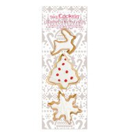 3 golden stainless steel cookie cutter Snowflake/Xmas...