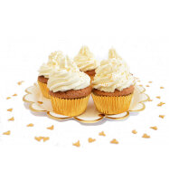 +/- 48 golden cupcake cases