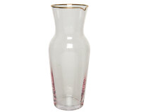 Karaffe Glas shiny w spray color 10 % Goldrand