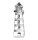 Ausstechform Leuchtturm, Edelstahl, 9 cm, mit Innenprägung [PG grün]