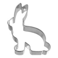 Ausstechform Hase sitzend, Edelstahl, 7 cm