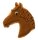 Ausstechform Pferdekopf, 6,5 cm, Edelstahl [PG rot]