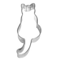 Ausstechform Katze, sitzend, 7 cm, Edelstahl [PG rot]