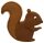 Ausstechform Eichhörnchen groß, Edelstahl, mit Innenprägung, 10 cm