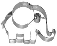 Ausstechform Elefant, 10,5 cm, Edelstahl, mit Innenprägung [PG grün]