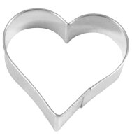 Lebkuchen-Ausstechform Herz, 7,5 cm, Edelstahl [PG rot]