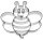 Ausstechform Bienchen, Edelstahl, 9 cm, mit Innenprägung [PG grün]
