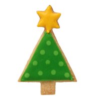 Ausstechform Weihnachtsbaum geometrisch, 7,5 cm, Edelstahl [PG rot]