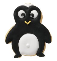 Ausstechform Pinguin, klein, 6,5 cm, Edelstahl, mit Innenprägung [PG grün]