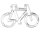 Ausstechform Fahrrad, 11 cm, Edelstahl, mit Innenprägung [PG grün]