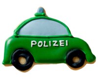 Ausstechform Polizeiauto, 7,5 cm, Edelstahl, mit Innenprägung [PG blau]
