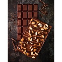 Chocolaterie, Schokoladenform Tafel, 21,5 x 11,7 cm, 2 Stück, BPA frei, Form aus lebensmittelechtem Silikon, mit Rezepten