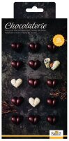 Chocolaterie, Herz, Einzelform ca. 2,5 cm, 21 x 11,5 cm,...