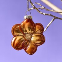 Glashänger Pearly Flower, orange
