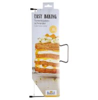 Easy Baking, Tortenbodenschneider, Schnittbreite 30 cm, mit höhenverstellbarem Sägedraht, aus Edelstahl