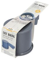 Easy Baking, Mehlsieb mit Deckel, Ø 10 cm, BPA frei, dunkelgrau, aus Kunststoff