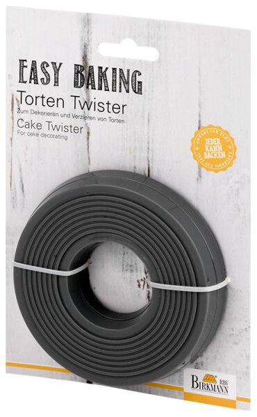 Easy Baking, Torten Twister, Ø 10 cm, Höhe 2 cm, Kunststoff mit Silikonring, Drehscheibe zum einfachen Dekorieren von Torten