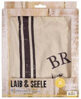 Laib & Seele, Brotbeutel Freshly Baked, 38 x 45 cm, 30 °C waschbar, Oeko-Tex® Standard 100, Baumwolle