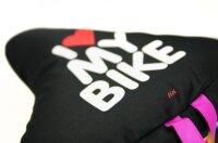 Liix Saddle Cover I Love My Bike Black