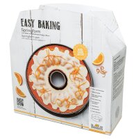 Easy Baking, Springform mit zwei Böden, Ø 28 cm, Höhe 9 cm, mit Marken-Antihaftbeschichtung, mit Rezept