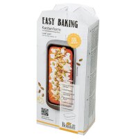 Easy Baking, Kastenkuchenform, 25 cm, Höhe 8 cm, mit Marken-Antihaftbeschichtung, mit Rezept