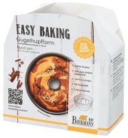 Easy Baking, Gugelhupfform, Ø 16 cm, Höhe 8,5 cm, mit Marken-Antihaftbeschichtung, mit Rezept