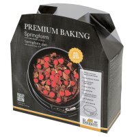 Premium Baking, Springform, Ø 20 cm, Höhe 9 cm, exzellente Marken-Antihaftbeschichtung und emaillierter Boden, mit Rezept