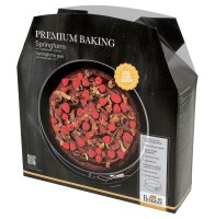 Premium Baking, Springform mit einem Boden, Ø 28 cm, Höhe 9 cm, exzellente Marken-Antihaftbeschichtung und emaillierter Boden, mit Rezept