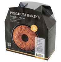 Premium Baking, Gugelhupfform, Ø 22 cm, Höhe 10 cm, exzellente Marken-Antihaftbeschichtung, mit Rezept