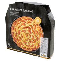 Premium Baking, Springblech, Ø 32 cm, Höhe 6 cm, exzellente Marken-Antihaftbeschichtung und emaillierter Boden, mit Rezept
