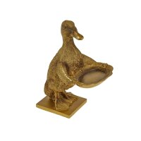 Kartenhalter Ente, gold