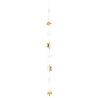 Capizkette große Sterne gold Länge:120cm