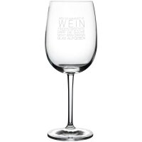 DINING Weinglas Wahrheit im Wein H:22cm D:8,5cm