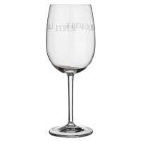 PET Vino Rotweinglas Leben Lieben Lallen H:22cm/D:8,5cm