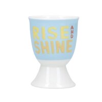 KitchenCraft Porcelain Rise & Shine Egg Cup