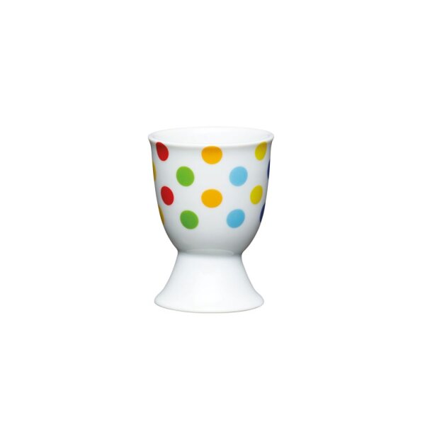 KitchenCraft Brights Spots Porcelain Egg Cup