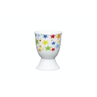 KitchenCraft Brights Stars Porcelain Egg Cup
