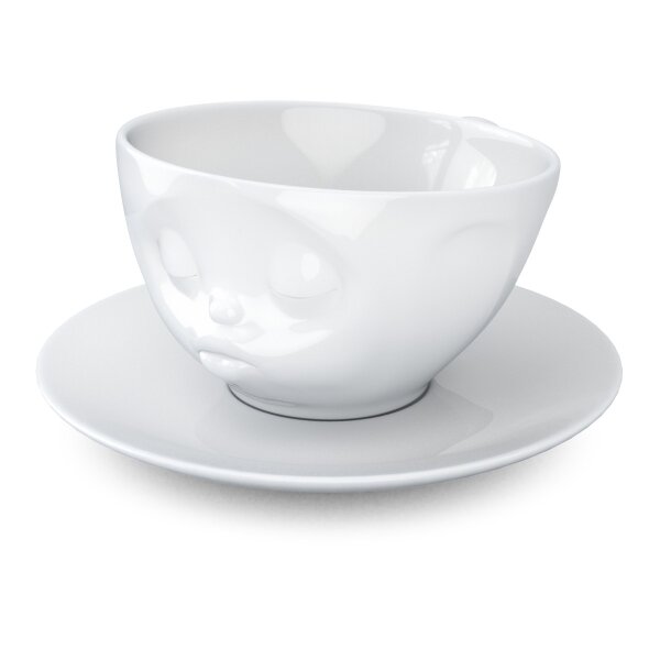 T014201 Tassen by FIFTYEIGHT PRODUCTS Tasse küssend weiss Kaffeetasse 