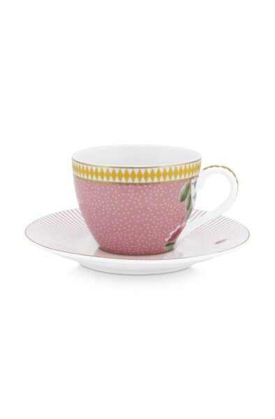 Espresso Cup & Saucer La Majorelle Pink 120ml