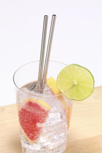 STAINLESS STEEL STRAWS S/10