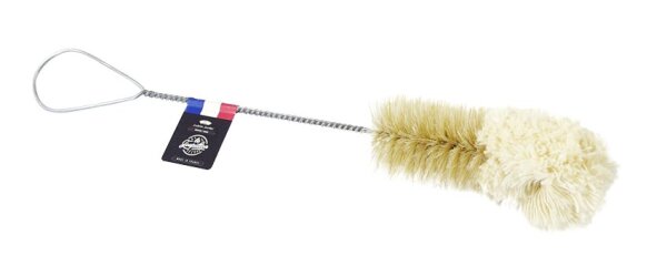 Champagne Flute Cleaning Brush Steel - Hog bristle and Cotton