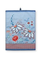 Tea Towel Flower Festival Blue 50x70cm