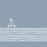 Pure Sailing blue Napkin 25x25