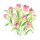 Tulip Bouquet Napkin 33x33