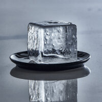 ICE FORMER Würfel 4x4cm schwarz transparent