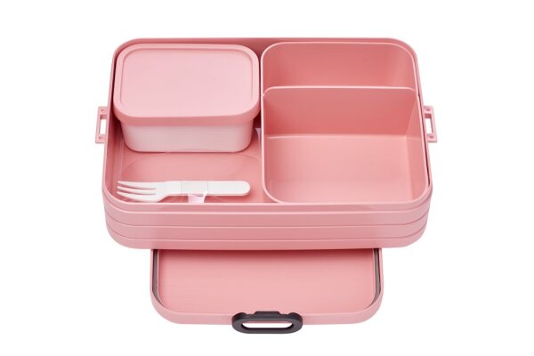 bento lunchbox take a break large - nordic pink
