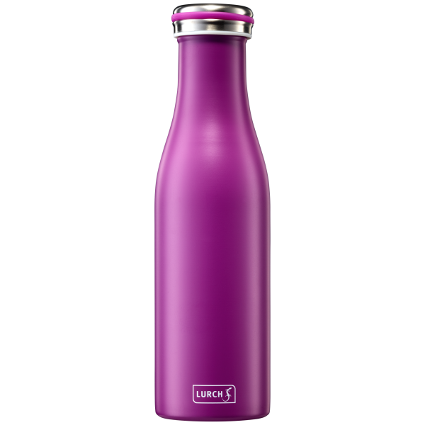 Isolier-Flasche Edelstahl 0,5l purple