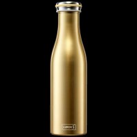 Isolier-Flasche Edelstahl 0,5l gold-metallic