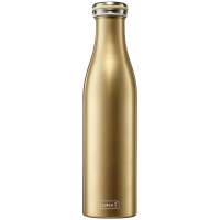 Isolier-Flasche Edelstahl 0,75l gold-metallic