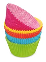 100 cupcakes cases assorted colors